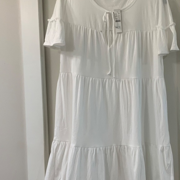 🏖️NWT - J CREW BROKEN IN JERSEY TIERED MINI DRESS🏖️ - Picture 5 of 7